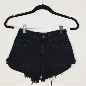 Black High Wasted Shorts